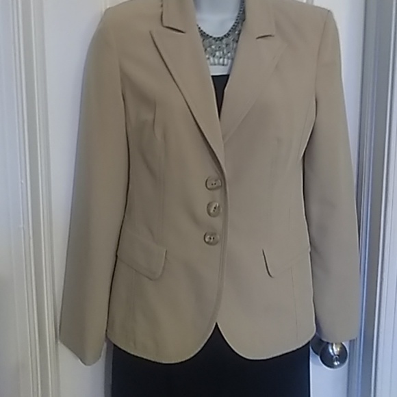 B.Moss Tan Stretch Blazer - Picture 7 of 8